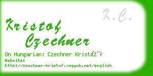 kristof czechner business card